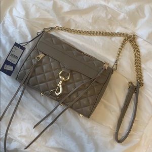 NTW Rebecca Minkoff gray Quilted Mini Mac